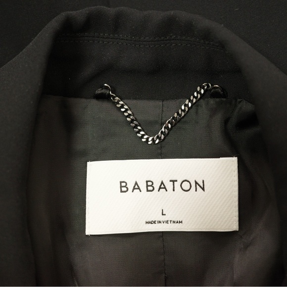 Babaton Black Agency Blazer Jacket Size US L - Picture 5 of 7